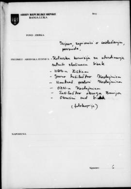 Копије протокола и свједочења у вези са др Антуном Хајзаром из Котарског суда у Сиску