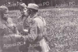 Усташки мајор предаје се са око петсто војника Миланчићу Миљевићу, команданту 6. КНОУ бригаде